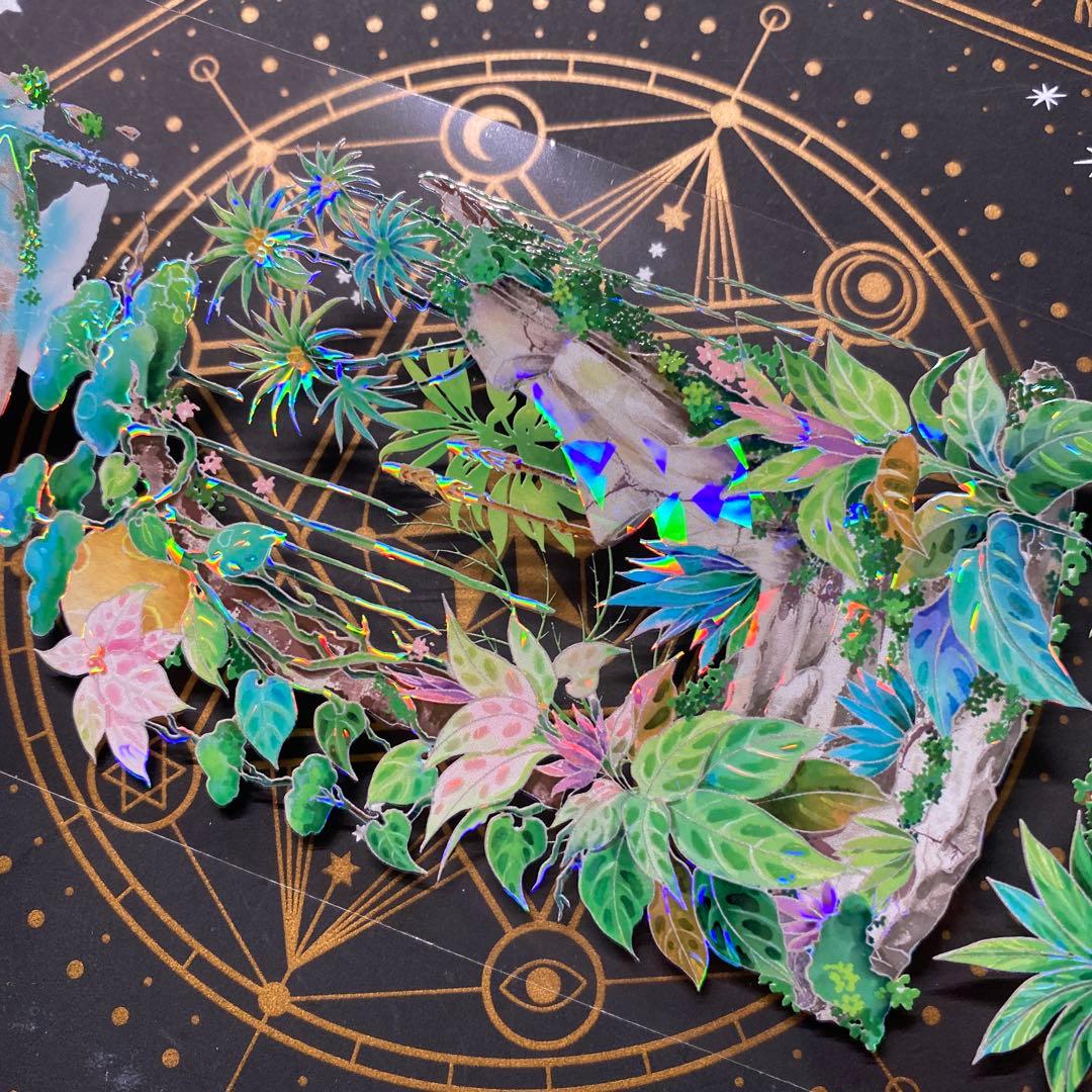 【9264】海外　マステ　中古巻　貝殻光マスキングテープ　背景装飾系