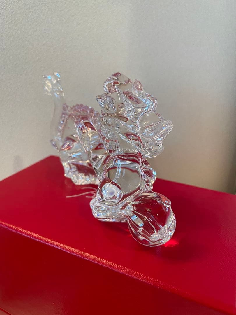 (美品)バカラ ドラゴンクリア干支 オブジェ クリスタル