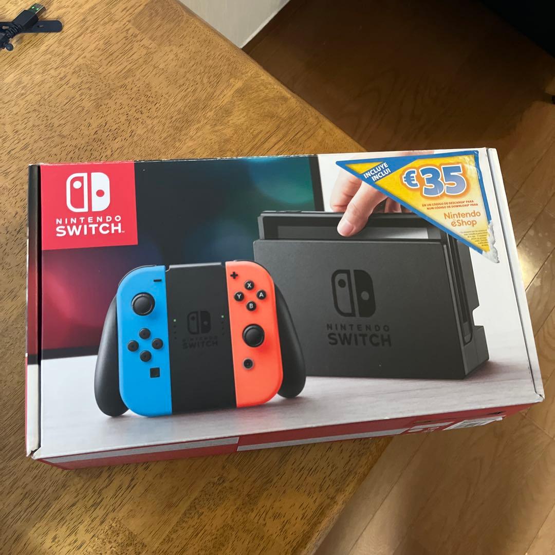Nintendo Switch 本体 青/赤オリジナルボックスとトラベルケース