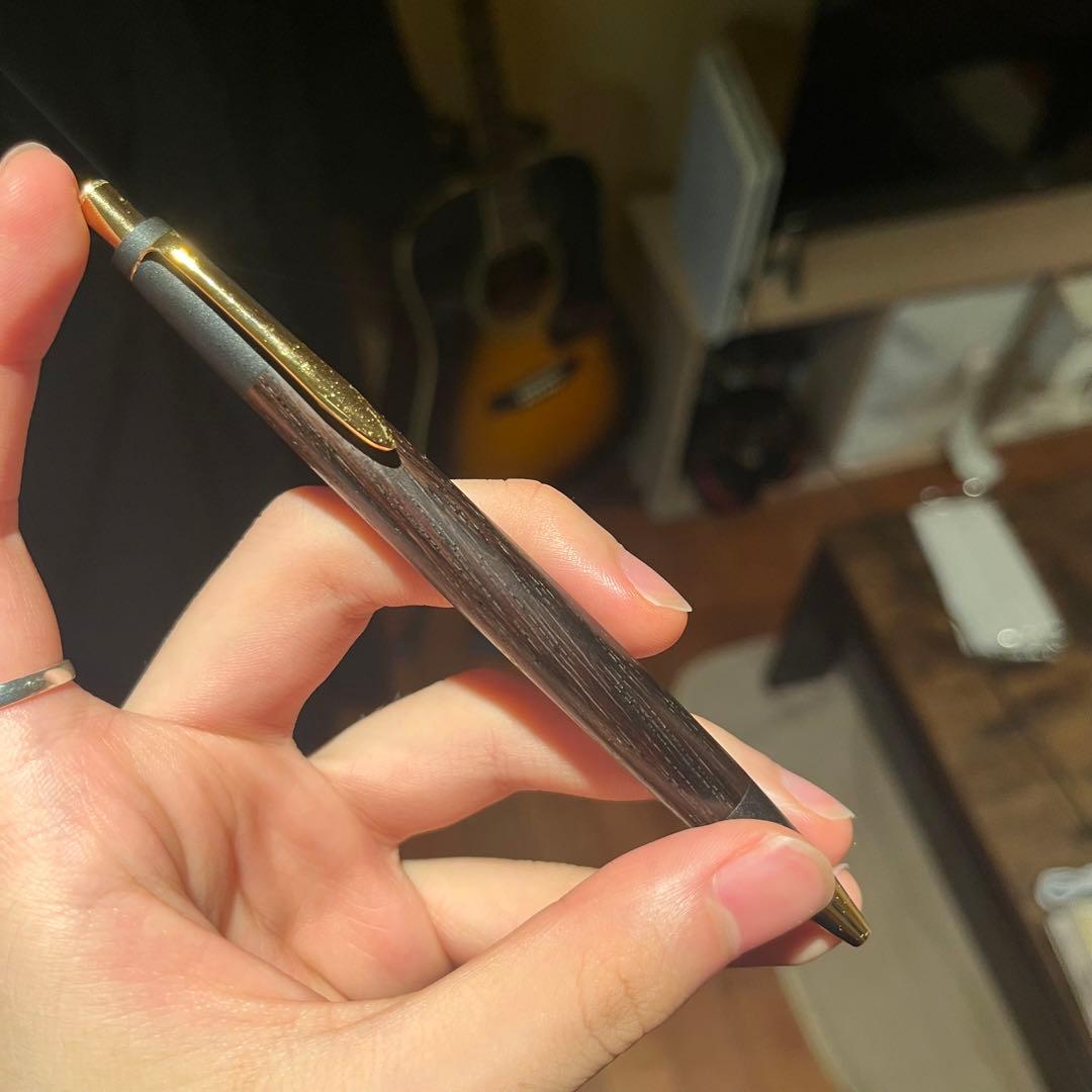 【旧型】野原工芸 ハカランダ シャープペンシル　ゴールド